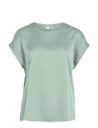 Viellette S/S Satin Top - Noos Green Vila