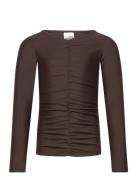 Ebellsy T-Shirt Long Sleeve Brown Sofie Schnoor Young