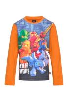 Lwtano 701 - T-Shirt L/S Orange LEGO Kidswear