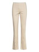 Regular Waist Press Crease Trousers Cream Monki