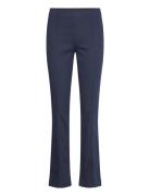 Regular Waist Press Crease Trousers Navy Monki