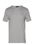 Custom Slim Fit Soft Cotton T-Shirt Grey Polo Ralph Lauren