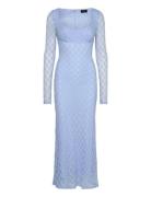 Adoni Lace Midi Dress Blue Bardot