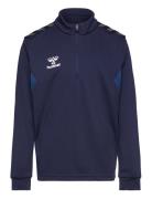 Hmlauthentic Half Zip Sweat Kids Blue Hummel