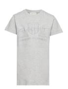 Tonal As Ss T-Shirt Grey GANT