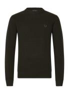 Lambswool Jumper Khaki Fred Perry