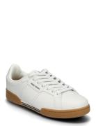 B722 Lthr / Branded White Fred Perry