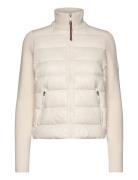 Lw Down Feminine Gloss Knit Jkt Cream Tommy Hilfiger