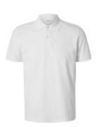 Slhslim-Atlas Ss Polo White Selected Homme