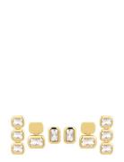 The Bianca Bezel Studs Set- Gold Gold LUV AJ