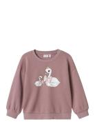 Nmfvalona Ls Long Rlx Sweat Bru Pink Name It