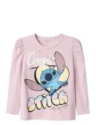 Nmfjensina Stitch Ls Top Box Wdi Pink Name It