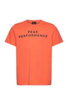 Fi Jr Kim Tee Orange Peak Performance