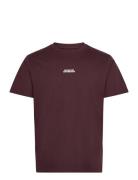 Cohen Brushed Tee Ss Burgundy Clean Cut Copenhagen