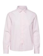 Reg Classic Poplin Striped Shirt Pink GANT