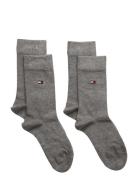 Th Children Sock Th Basic 2P Grey Tommy Hilfiger