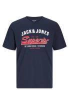 Jjelogo Tee Ss O-Neck 2 Col Ss25 Sn Navy Jack & J S