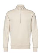 Regular-Fit Zip-Neck Sweatshirt Cream Mango