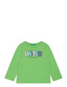 T-Shirt L/S Green United Colors Of Benetton