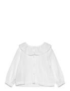 Cheesecloth Cotton Blouse White Mango