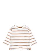 Triple-Striped T-Shirt Beige Mango