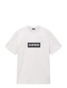 Box Logo Short Sleeve T-Shirt White Napapijri