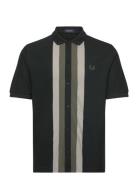 Panelled Button Polo S Green Fred Perry