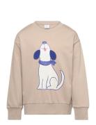 Sweater Dog Placement Beige Lindex