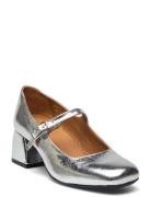 Shoes - Heel - With Buckle Silver ANGULUS