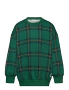 Check Aop Sweatshirt Green Mini Rodini