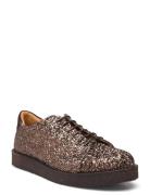 Shoes - Flat - With Lace Silver ANGULUS