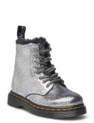 1460 Serena T Silver Distressed Foil Silver Dr. Martens