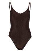 Beam Bea Swimsuit Brown Becksöndergaard