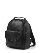 Backpack Mini™ - Black Leather Black Elodie Details