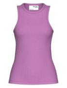 Slfanna O-Neck Tank Top Noos Purple Selected Femme