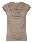 Rwbiarritz Ss Waterfall T-Shirt Khaki Rosemunde