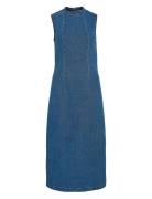 Viwinona S/L Midi Dress Mbd/Bfs Blue Vila