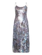 Lauri Sequin Dress Blue WOOD WOOD