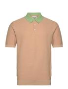 Structured Knitted Polo Beige Scotch & Soda