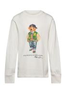 Polo Bear Cotton Long-Sleeve Tee White Ralph Lauren Kids