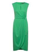 Stretch Jersey Tie-Front Dress Green Lauren Ralph Lauren