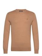 Slim Fit Washable Wool Crewneck Sweater Brown Polo Ralph Lauren