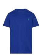 Cotton Jersey Crewneck Tee Blue Ralph Lauren Kids