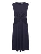 Twist-Front Jersey Dress Navy Lauren Ralph Lauren