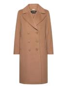 Wool-Blend Double-Breasted Coat Beige Lauren Ralph Lauren