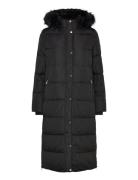 Faux-Fur-Trim Hooded Down Coat Black Lauren Ralph Lauren