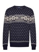 Snowflake Cotton-Cashmere Sweater Navy Polo Ralph Lauren