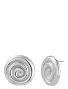 Spiral Earring Silver Silver Bud To Rose