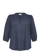 Kcjolana Blouse Navy Kaffe Curve