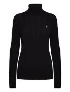 Wool-Cashmere Cable Turtleneck Sweater Black Polo Ralph Lauren